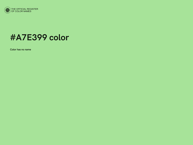 #A7E399 color image