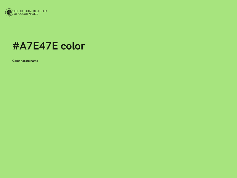 #A7E47E color image