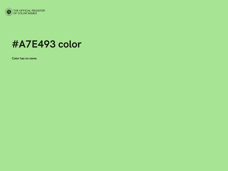 #A7E493 color image