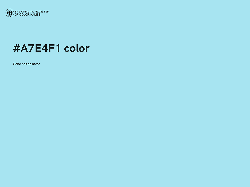 #A7E4F1 color image