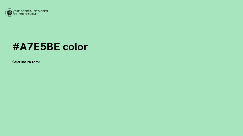 #A7E5BE color image