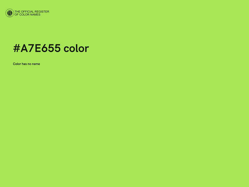 #A7E655 color image