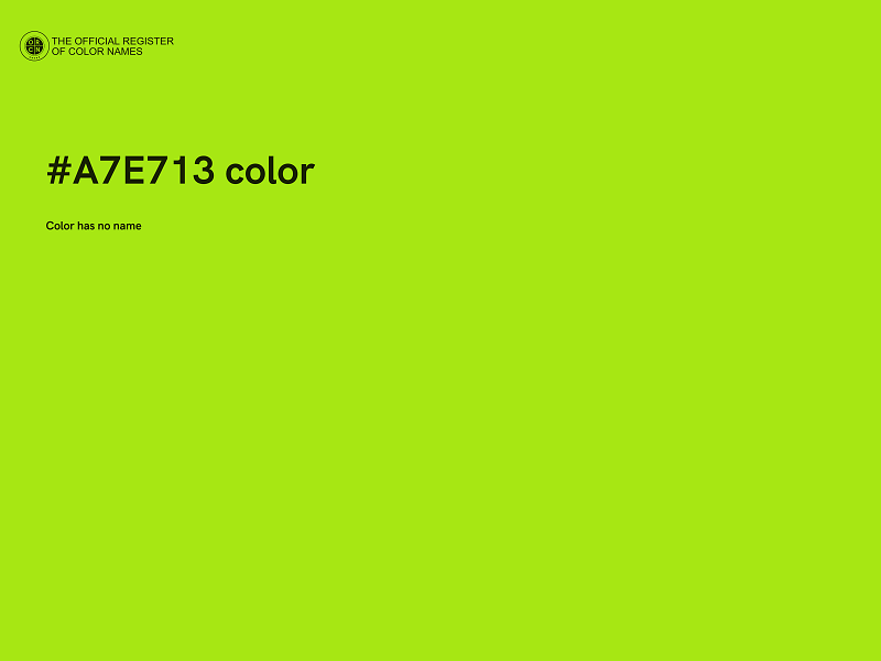 #A7E713 color image