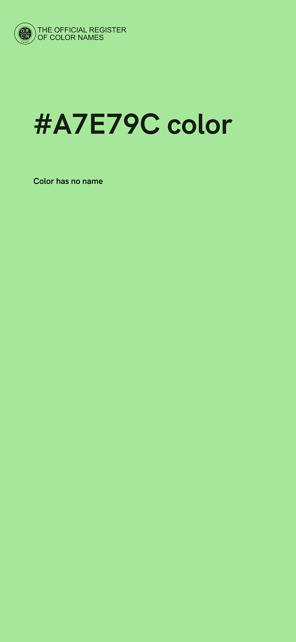 #A7E79C color image