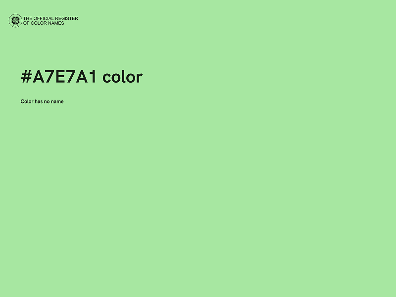 #A7E7A1 color image