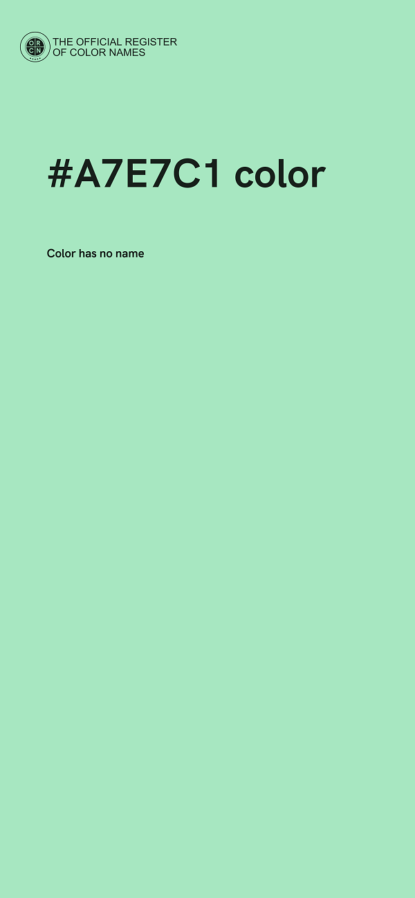 #A7E7C1 color image