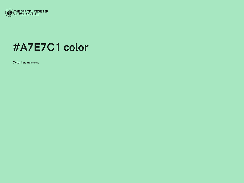 #A7E7C1 color image