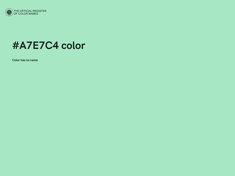 #A7E7C4 color image