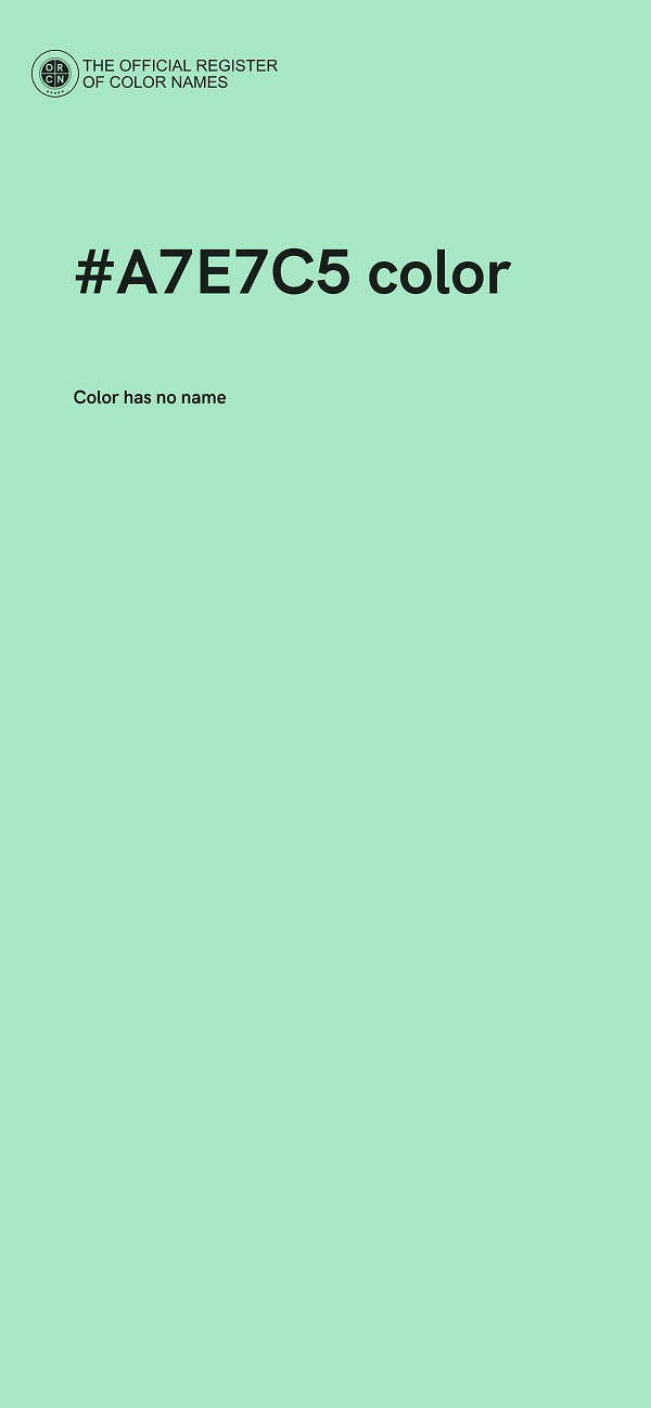 #A7E7C5 color image