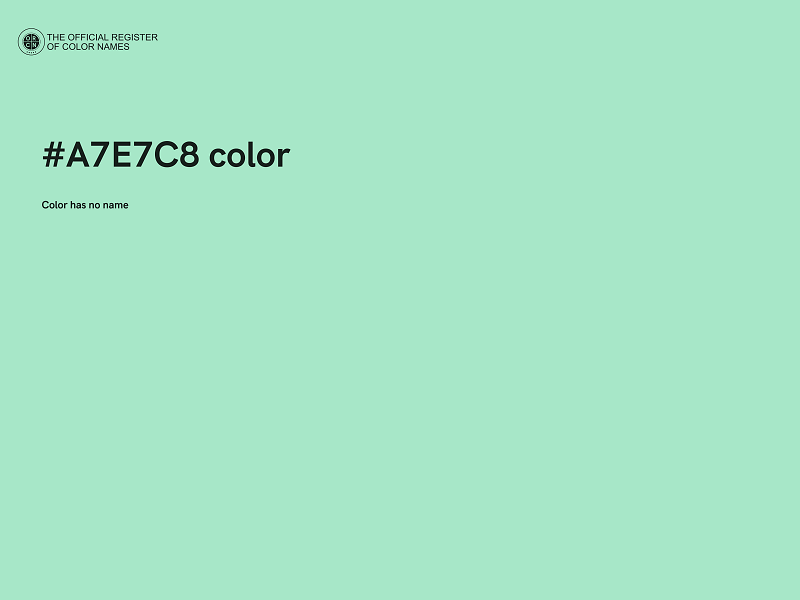 #A7E7C8 color image