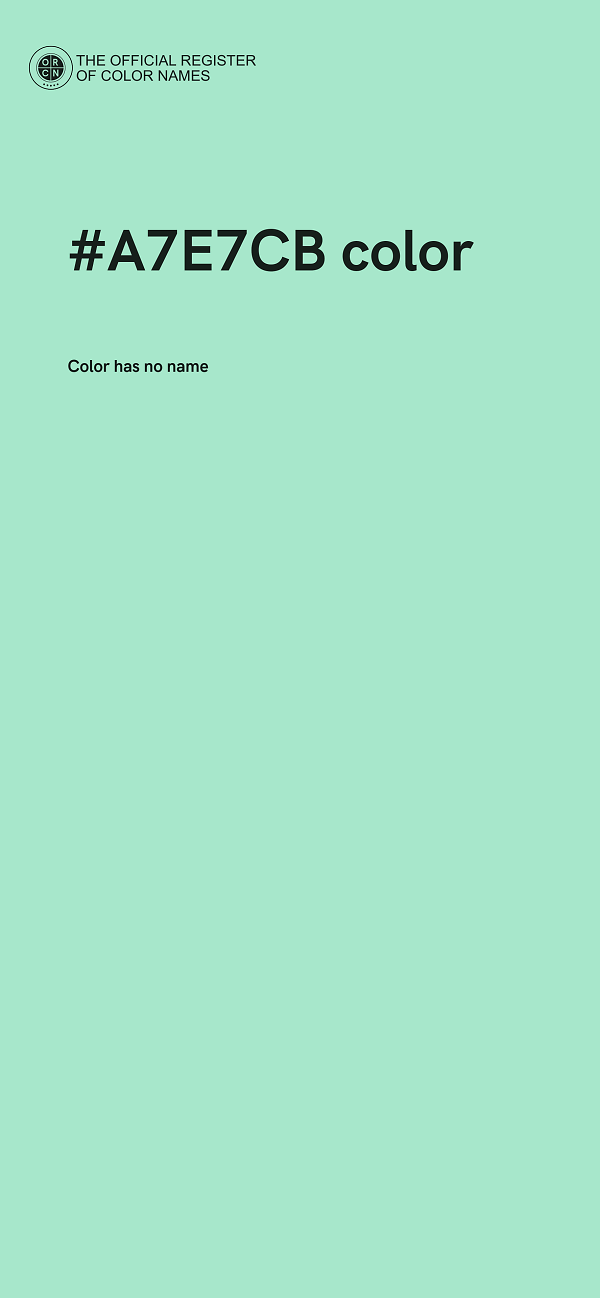 #A7E7CB color image
