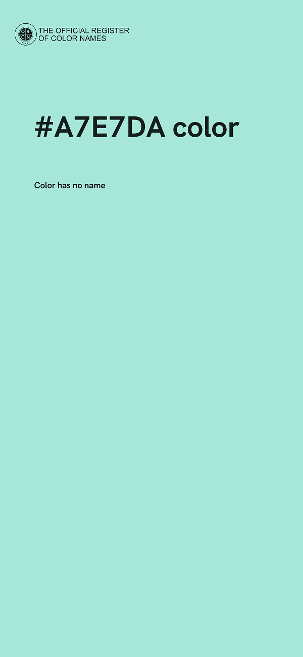 #A7E7DA color image