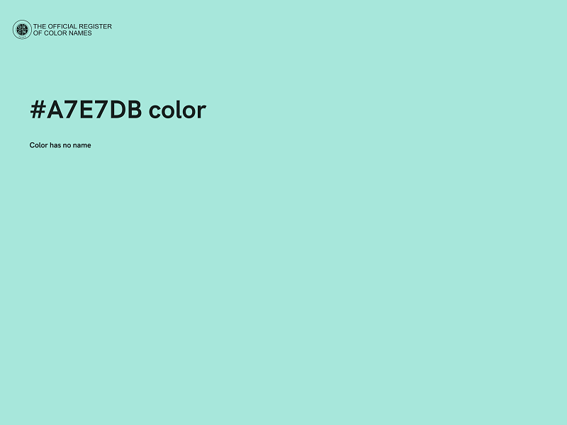 #A7E7DB color image