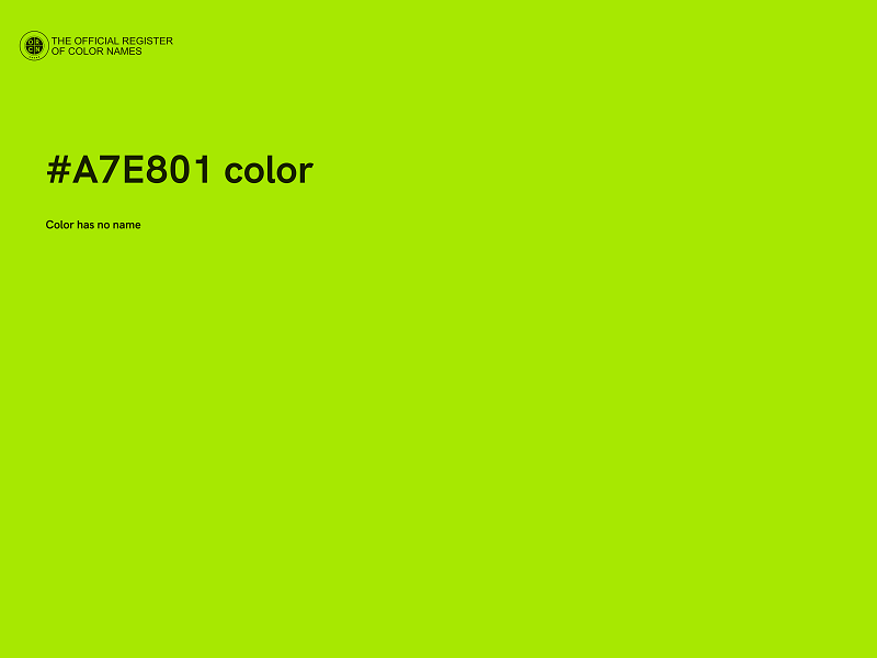 #A7E801 color image