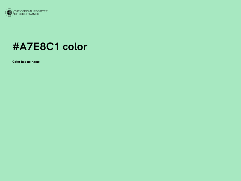 #A7E8C1 color image