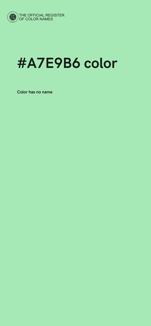 #A7E9B6 color image