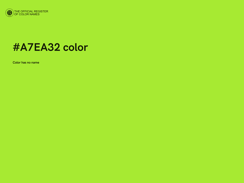 #A7EA32 color image