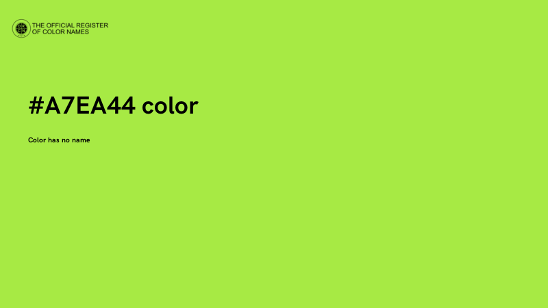 #A7EA44 color image