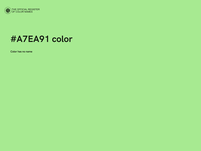 #A7EA91 color image