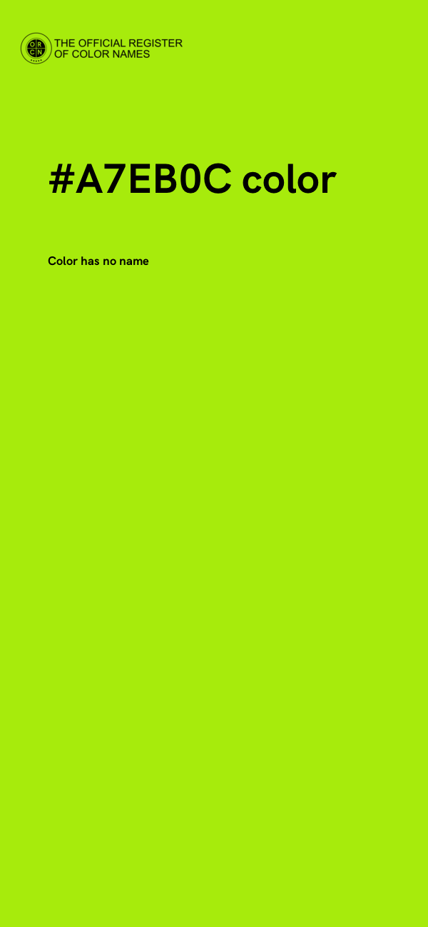 #A7EB0C color image