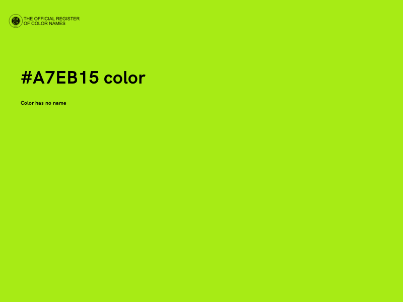 #A7EB15 color image