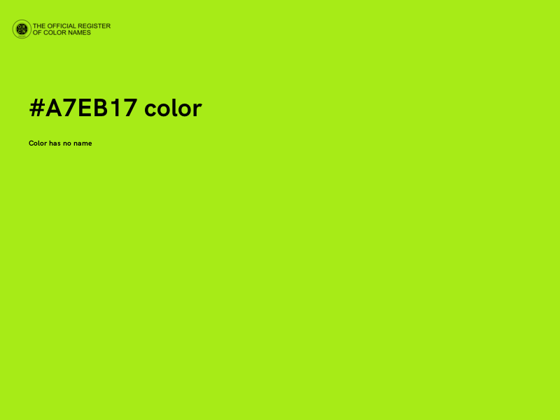 #A7EB17 color image