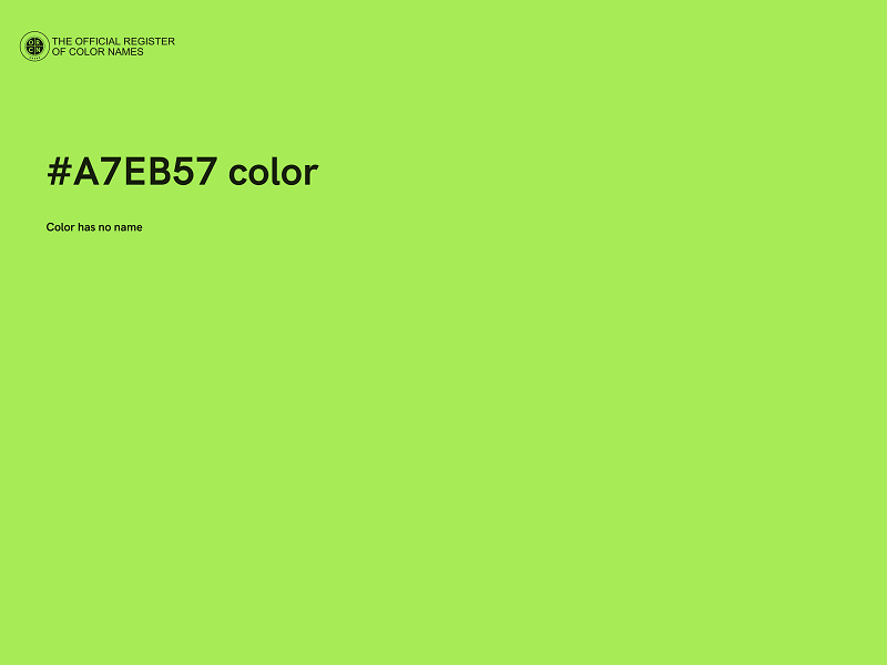 #A7EB57 color image