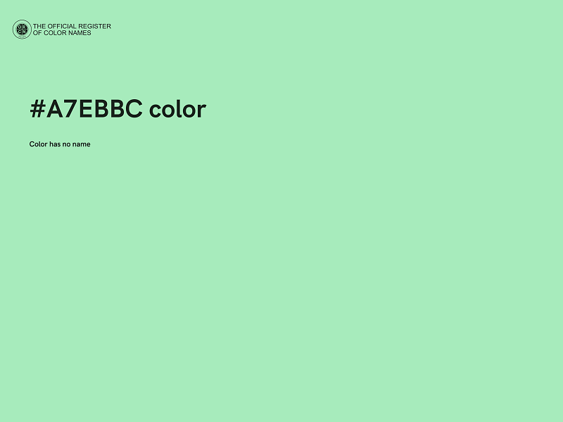 #A7EBBC color image