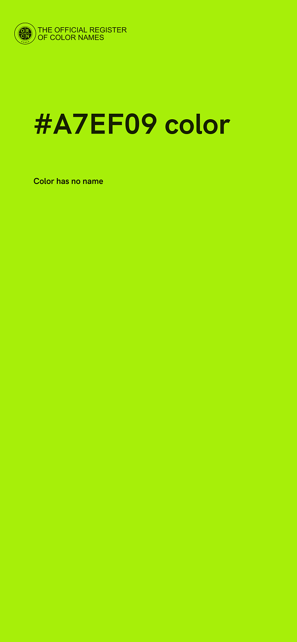 #A7EF09 color image