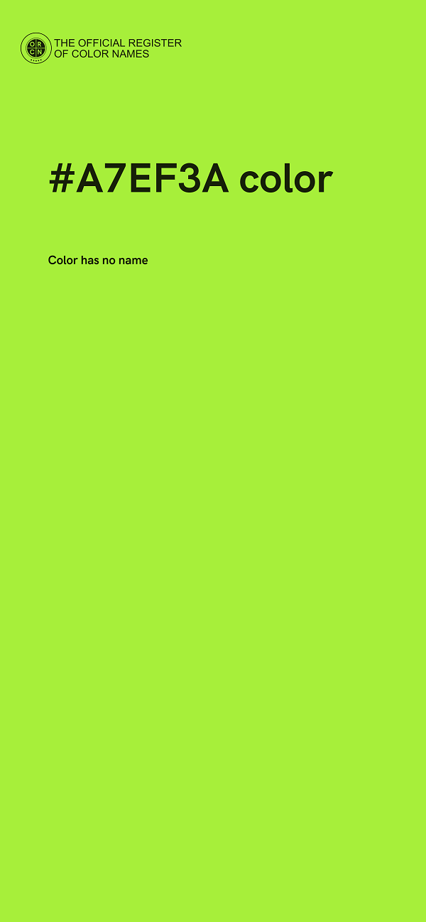 #A7EF3A color image