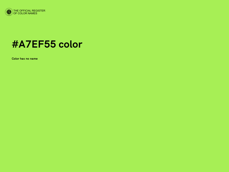 #A7EF55 color image