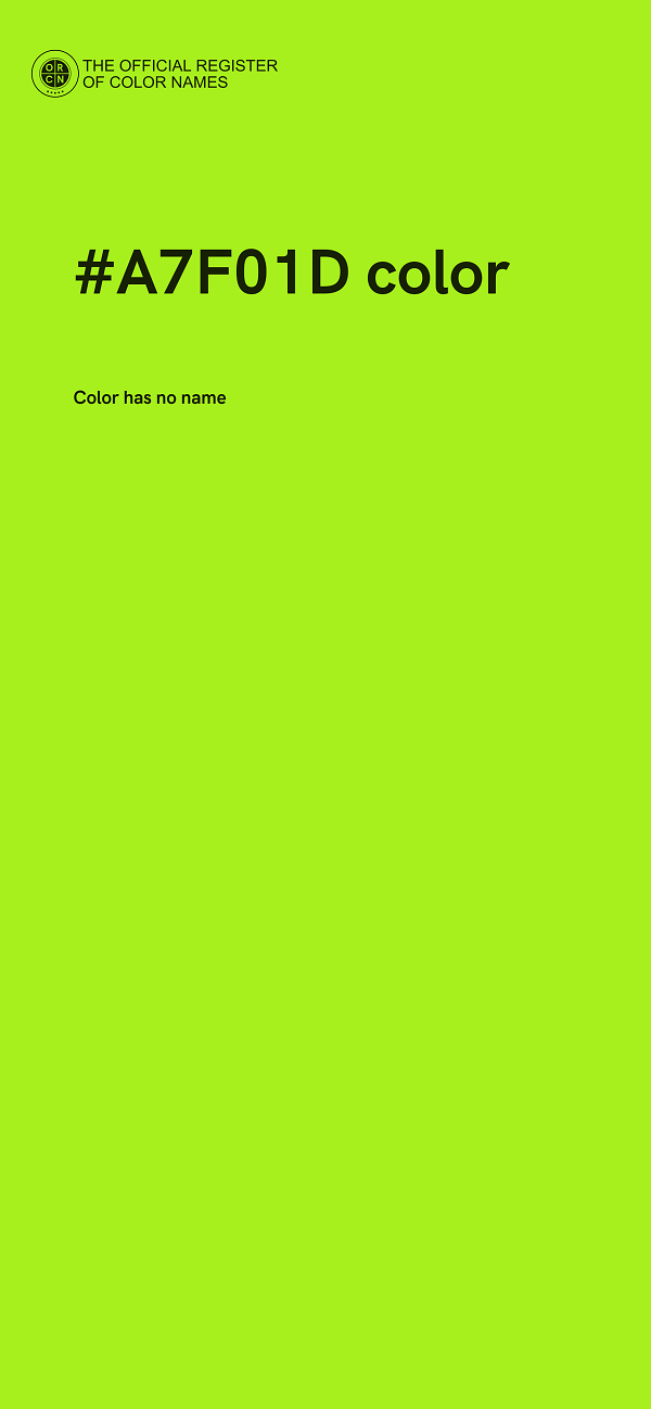 #A7F01D color image