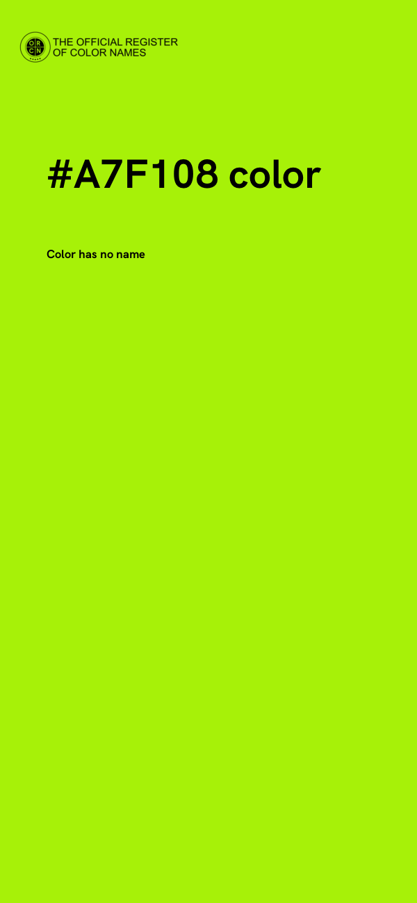 #A7F108 color image