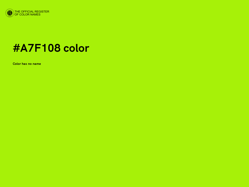 #A7F108 color image