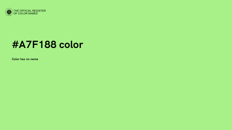 #A7F188 color image