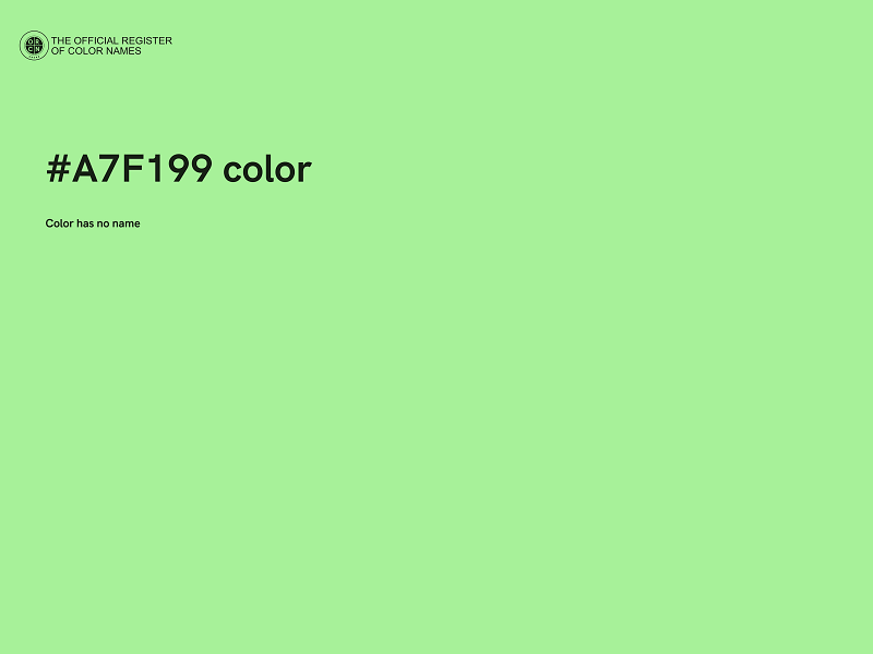 #A7F199 color image