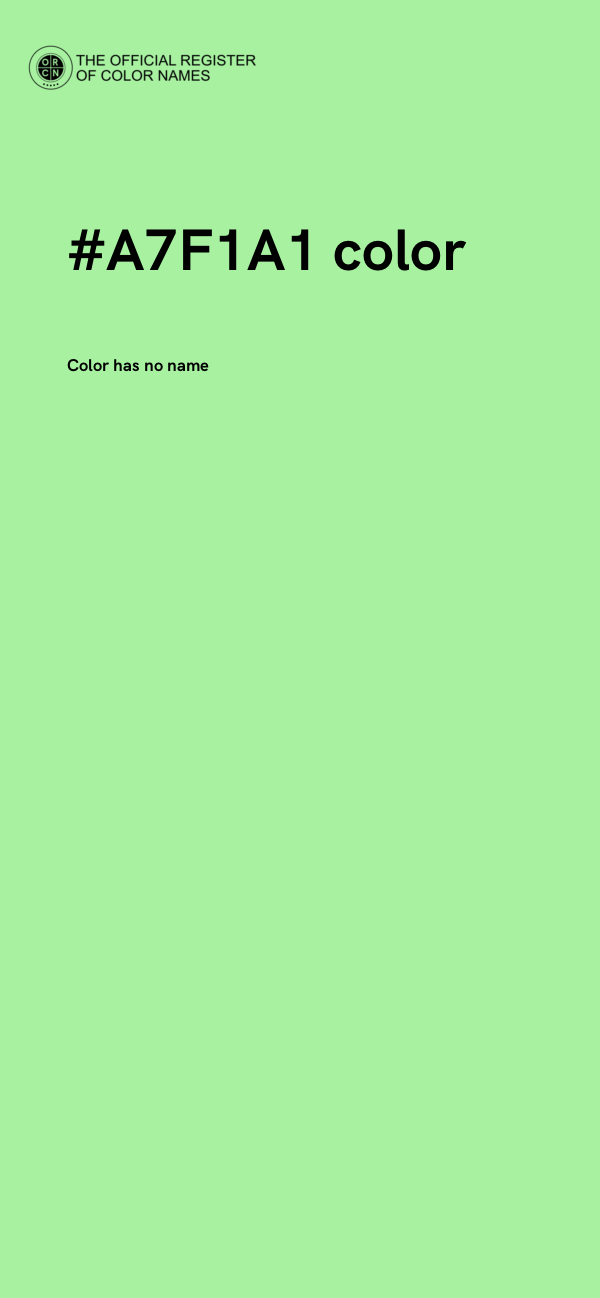 #A7F1A1 color image