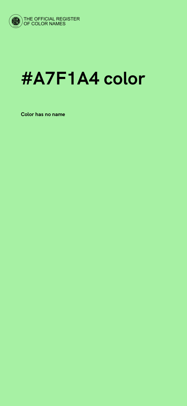 #A7F1A4 color image