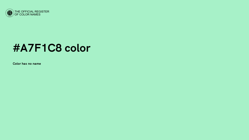 #A7F1C8 color image