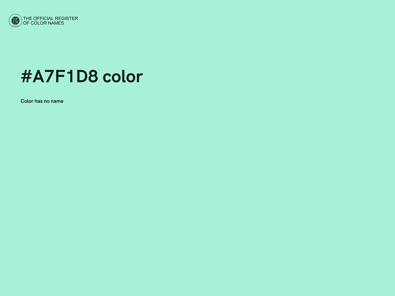 #A7F1D8 color image