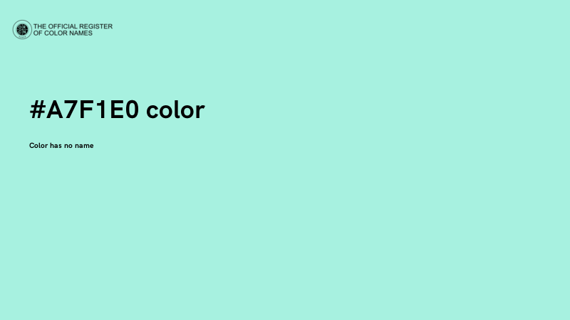 #A7F1E0 color image