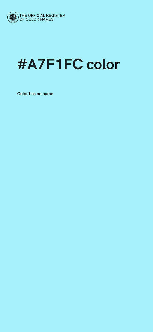 #A7F1FC color image