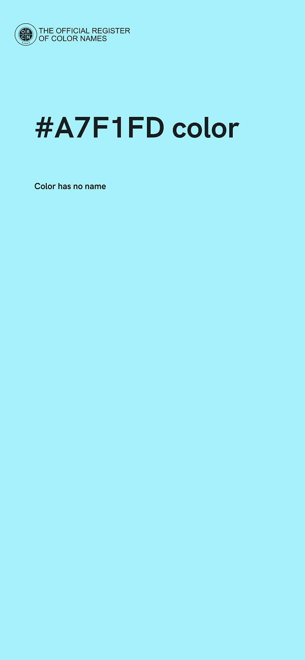 #A7F1FD color image