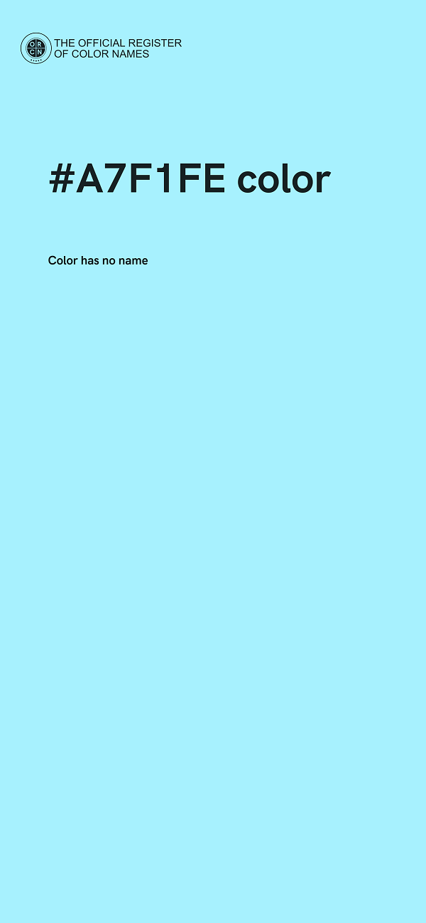 #A7F1FE color image