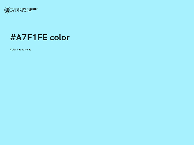 #A7F1FE color image