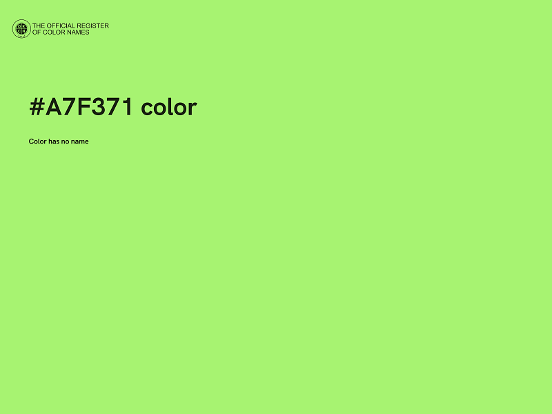 #A7F371 color image