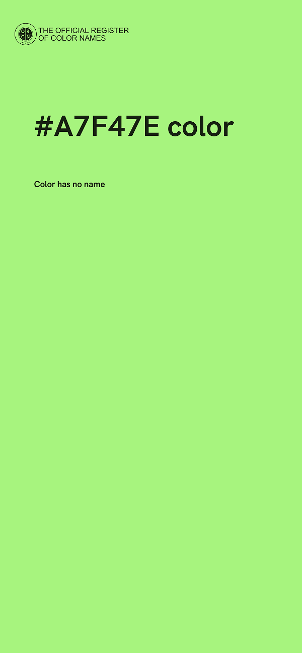 #A7F47E color image