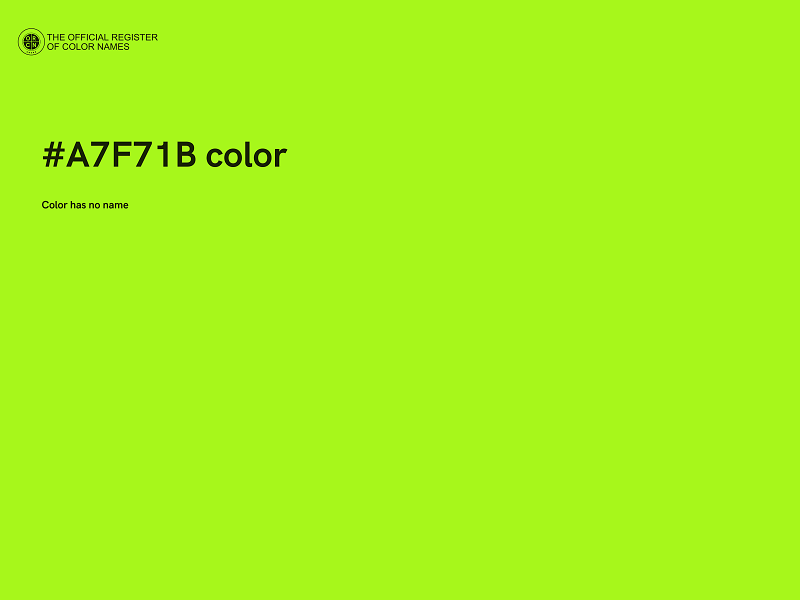 #A7F71B color image