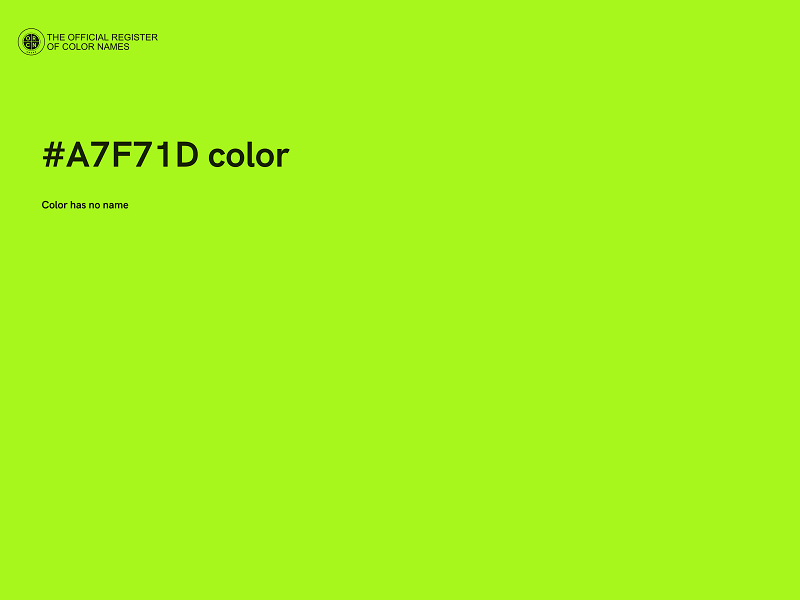 #A7F71D color image