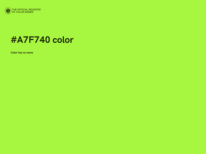 #A7F740 color image